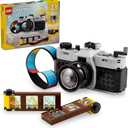LEGO Creator 3 in 1 Retro Camera Toy, Transforms to Retro Video Camera or to TV Set, Photography Gift for Boys and Girls Ages 8 Years Old and Up Who Enjoy Creative Play, 31147, Medium