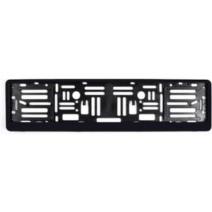 BLVD-LPF OBEY YOUR LUXURY Standard Black Euro License Plate Holder - Universal Mounting Frame/Bracket, Black