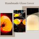 KZZ Glass Diffuser Small Cool Mist Humidifier for Bedroom Aromatherapy Diffuser for Essential Oils Warm Night Light Timer Waterless Auto-Off Quiet Ultrasonic Aroma Diffuser for Home