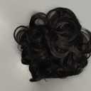 CAISHA Hairpiece Hair Wrap Heat-resistant Synthetic Fibres Curly Messy Updo Black Brown HW22