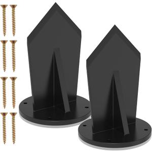 2Pack Firewood Kindling Splitter 5.71in Heavy Duty High Carbon Steel Efficient Fire Wood Cutting Easy to Use Portable Kindling for Outdoor Camping Barbecue Picnic(Black)