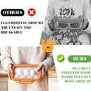 Set Of 2 Reusable Large Fruit And Veggie Savers, Silicone Fruit Storage Box, Fresh Stretch Pods For Food Saver, Ideal For Roast Chicken, Garlic, Onions, Lemons, Watermelon and Potatoes (Orange)