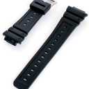 Casio GW-5000-1J Replacement Band, Black, 16mm, Stainless Steel, Standard, Buckle Closure