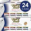 Purina Fancy Feast High Protein Senior Wet Cat Food Variety Pack, Senior 7+ Chicken, Beef & Tuna Feasts - (2 Packs of 12) 3 oz. Cans (EXP 05/31/28)