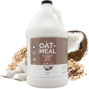 Bark2Basics Oatmeal Dog Shampoo, 1 Gallon - Natural Colloidal Oatmeal, Natural Ingredients, Calms Dry Itchy Irritated Skin, Moisturizes and Soothes the Skin and Coat, Professional Grade
