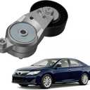 39106 Belt Tensioner Assembly Compatible with Toyota Camry 2012-2017, RAV4 2009-2018, Venza 2009-2015, Sienna 2011-2013, Highlander 2009-2019, Lexus NX300h Replaces# 1662036010