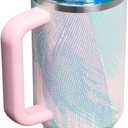 STANLEY Quencher ProTour Flip Straw Tumbler with Leakproof Lid 40 oz | Built-In Straw & Handle | Cupholder Compatible for Travel | Insulated Stainless Steel Cup | BPA-Free | Sea Glass Plume