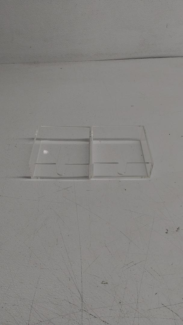 Acrylic Napkin Holder 2Pack 6x6x2 In