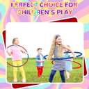 Soulchen 2 Pcs Toy Hoop Exercise Hoop Detachable Adjustable Plastic Hoops Playground Equipment for School Colored Hoops Circles Exercise Ring for Teens Dog Agility Equipment