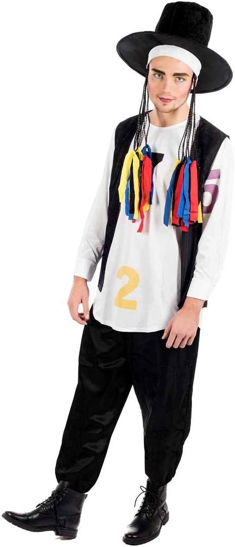 fun shack Mens 1980s Pop Star Costume, 80s Pop Culture Costume, 80s Mens Costumes for Adults, Men 80s Outfits For Adults (X-Large)