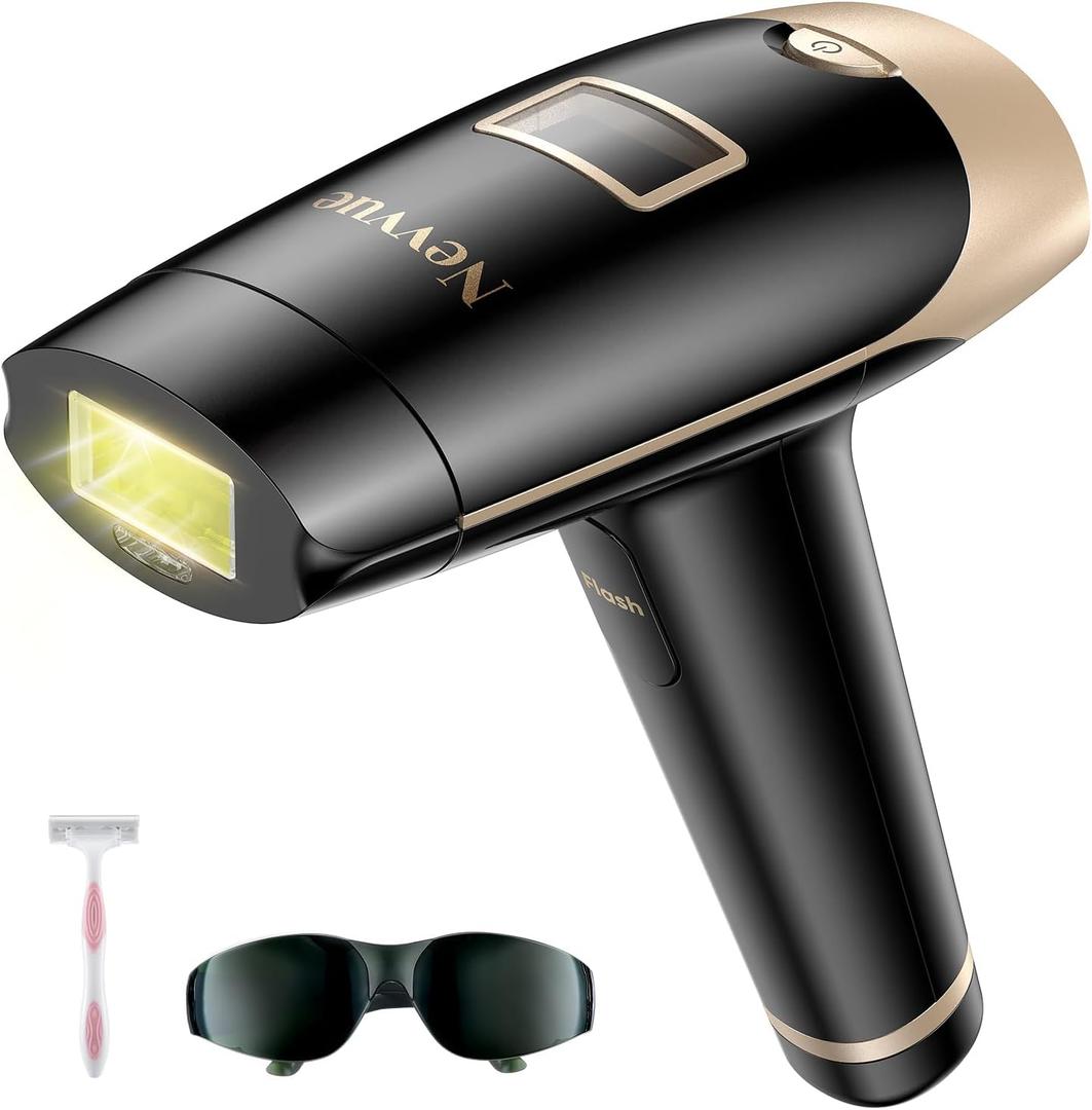 Painless IPL Hair Removal Device, Gifts for Women, More Women Use for Facial Hair Removal, Suitable for Face Bikini Line Legs Arms Armpits