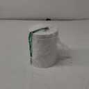 Amici Home Small Dog Treat Container Airtight, 8 Tall x 5.5 Round, White Embossed Puppy Paws Print, Storage Jar Canister for Cats, Small Animals, Gifts for Pet Owners, White (64 Oz)