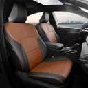 FREESOO Custom Leather Seat Covers for Toyota Camry LE/SE Hybrid 2025-2026 | full coverage, waterproof, easy-to-clean, airbag compatible, breathable, soft padding, easy-to-install, fade resistant