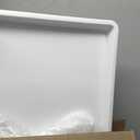 2 Pcs 18 x 26 Inch Large White Plastic Tray Rectangular Plastic Serving Trays Decorative Party Platters Large Fast Food Platters for Kitchen Restaurant Buffet