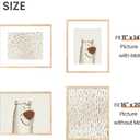 upsimples 16x20 Picture Frame, Display Pictures 11x14 with Mat or 16 x 20 Without, Wall Hanging Poster Frame, Natural, 1 Pack
