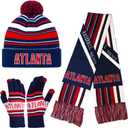 Vintage Classic Skull Cap Beanie Hat with Warm Gloves and Scarf Cuffed Winter Hat Knit Comes Gifts for Men Women Fans