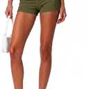 ONLYSTORY Women's Fold Over Shorts Y2K Micro Mini Shorts Elastic Waist Lounge Pajama Bottoms 2026 Summer Yoga Athletic Short, Small