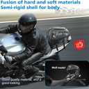 SUNPIE Motorcycle Tail Bag 15L-20L Expandable Motorcycle Backpack Helmet Bag ABS Hard Shell Waterproof Motorbike Storage Bags, Dual Use Luggage Rucksacks with Storage(Carbon)