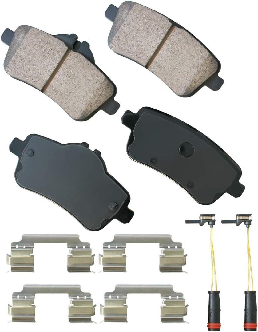 Euro Akebono Ultra Premium Rear Brake Pads, GREY