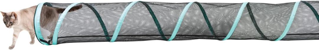 Kitty City Catio Outdoor 20' Cat Tunnel 20Foot CatSized Play Tunnel, 11 Diameter, Modular Catio Connector for Cats & Small Pets