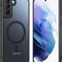 Hensinple for Samsung Galaxy S21 Plus Case with 200% Stronger Magnetic,S21+ Phone case Military-Grade Drop Protection S21 Plus Phone Case 5g Matte Slim for Samsung S21 Plus Case Cover[6.7"]-Black