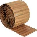 Worth Pre-Rusted Wide-Corrugated Garden Edging, 6" x20Ft Sturdy Steel Landscape Edging Bendable Metal Lawn Long Strips Border for Raised Flower Bed Tree Surrounds (Rusty)