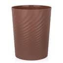 UUJOLY Plastic Small Bathroom Trash Can Wastebasket Garbage Can, Brown | Sturdy-Easy to Clean, Bathroom, Laundry Room, Kitchen, Office, Kids Room, Dorm, Bedroom, 1.8 Gallon