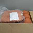 Chair Cushions for Dining Chairs Set of 6, Kitchen Chair Cushions, Chair Pads with Ties and Non Slip Backing, Tufted Memory Foam Seat Cushion 6 Pack, 15.5" x 15.5" x 4", Orange