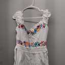 YZXDORWJ Mexican Dress for Women Embroidered Off Shoulder Peasant Cotton Dress Boho Outfit (Medium,)