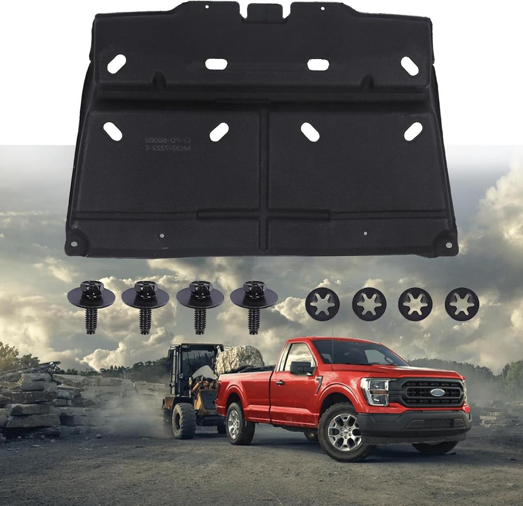 Engine Splash Shield Guard ML3Z-7222-D Compatible with Ford F150 F-150 2015 2016 2017 2018 2019 2020 2021 2022 2023 2024 Splash Guard