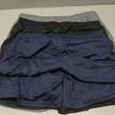 Kinglaman 4 Pack Mens 2 in 1 Running Workout Shorts with Liner, Gym Athletic Quick Dry Sport Shorts with Pockets, Large, 2 Black 1 Blue 1 Gray