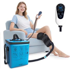 NEWGO Cold Therapy Machine with Programmable Timer for Knee & Shoulder After Replacement Surgery, Lightweight Ice Machine Compression Pad with Quiet Pump for Swelling, Injuries, Joint Pain, Arthritis