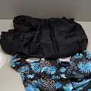 Aqua Eve Two Piece Women's Tankini Swimsuits Blouson Swim Tank Top with Shorts Modest Bathing Suits (Green Blue Flower)