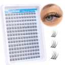 Natural Cluster Lashes CC-Curly 168 Pcs Wispy Lash Extensions 9-11MM Mixed Lengths Eyelash Extension Individuals Self Application DIY at Home by Mavphne,