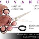 Ruvanti Left Handed Hair Cutting Scissors 6.5 - Professional Shears, Sharp Hairdressing/Haircutting Scissors for Men/Women