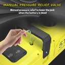 Cordless Electric Car Jack Kit for Dewalt 20V Battery, Cordless Remote Control 5 Ton Hydraulic Car Jack with LED Light for Sedan, SUV,MPV,Truck (No Battery)