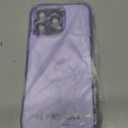 LoeoeL for iPhone 16 Pro Max Case Clear Mag Safe, Magnetic Transparent TPU Silicone Compatible with Magsafe Phone Case for Women, Slim Thin Glossy Non-Yellowing Bright Hard Plastic, Purple Lavender (Lilac)