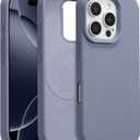 Magnetic for iPhone 13/14 Case 6.1", Premium Liquid Silicone Case,[Compatible with Magsafe][Soft Anti-Scratch Microfiber Lining],Slim Thin Shockproof Phone Cover-Lavender Gray