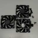 uphere 3-Pack Long Life Computer Case Fan 120mm Cooling Case Fan for Computer Cases Cooling,12BK3-3