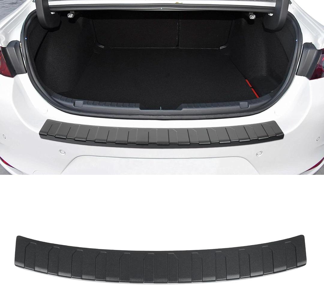 Rear Bumper Protector for Mazda 3 2019-2025 Car Accessories ABS Plastic Material Matte Black Resistant Trunk Door Entry Guards