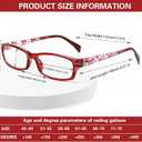 Kerecsen Computer Reading Glasses for Women Blue Light Blocking Glasses for Reading Fashion Pattern Print Eyeglasses for Womens(Mix Color -7, 2.50)