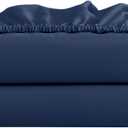 FreshCulture Twin Fitted Sheet Only 2 Pack - Hotel Quality Fitted Sheet Twin Size - Ultra Soft & Breathable - Brushed Microfiber - Deep Pocket - Cooling Fitted Sheets for Twin Size Bed (Navy Blue)