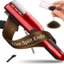 Split-Ender Pro 2 - Original Professional Beauty Tool - Cordless Split End Hair Trimmer for Damaged, Dry, Brittle, Frizzy, Curly or Straight Hair (Red)
