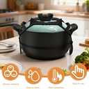 Silicone Lid Lock Strap for Crock pot Slow Cooker (6/7/8 Quart) - Universal Crock pot Lid Holder & Reusable Strap Alternative | Heat-Resistant, No-Spill Design Transport Accessories