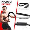 Power Twister Bar for Arm Upper Body,Upper Body Weight Machine for Forearm,Shoulder,Chest, Arm Builder 44lbs/66lbs/88lbs/110Ibs/132lbs for Choice