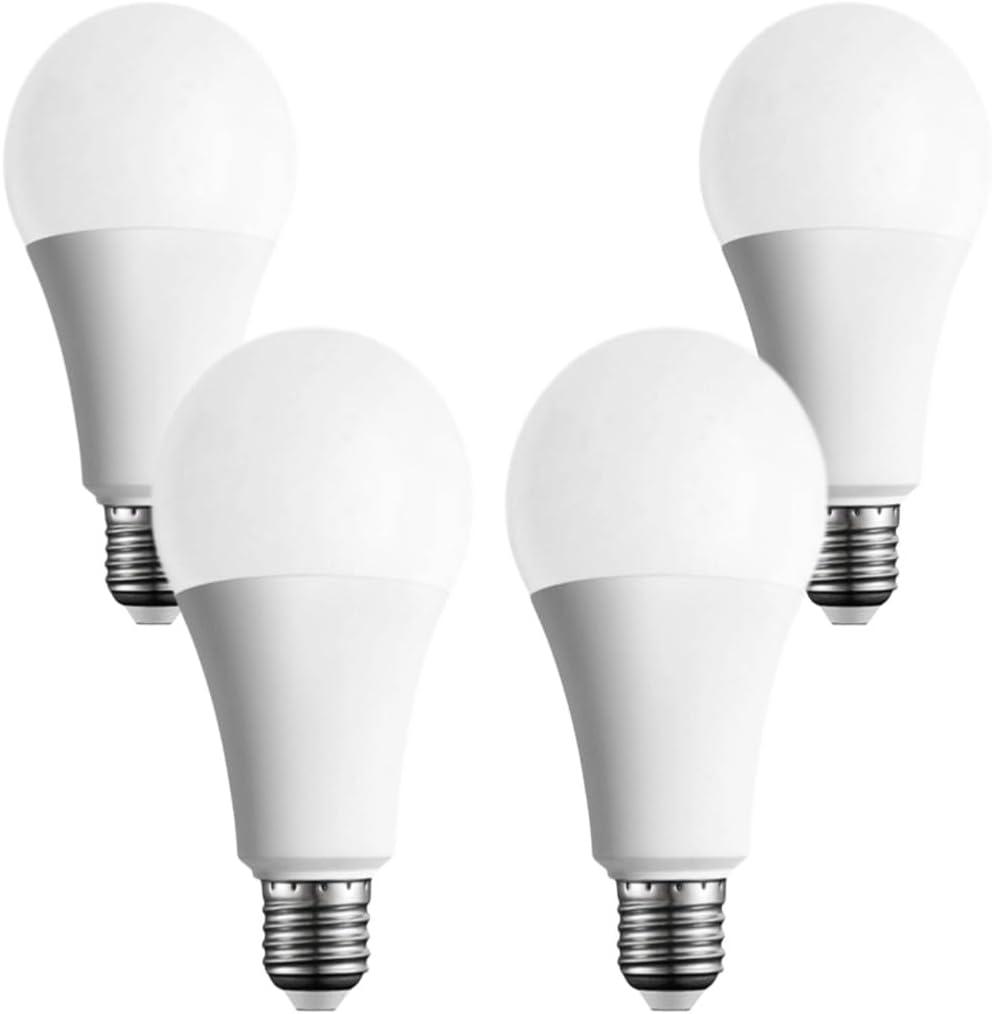 4 Pack 3 Way Light Bulbs 50 100 150W, Daylight 5000K,Three Way A19,E26 Base,Perfect for Bedroom,Living Room,Study Room