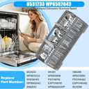 UPGRADED 8531233 WP8562043 Dishwasher Silverware Basket Compatible with kitchenaid Kenmore Whirlpool Dishwasher Silverware Basket WP8531233 8562043 Dishwasher Utensil Basket Universal Cutlery Basket