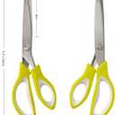 3 x Pinking Shears for Fabric Pinking Sewing Fabric shears Zig Zag Sewing scissors, Heavy Duty, Sharp and Durable Blade, Nice Clean Cutting, Comfortable Grip, Easy to Use, 9.5''