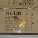 NUR Arc Floor Lamp, 67" Tall Black Gold LED Modern Standing Floor Lamp with Remote Control, Arched Bright Floor Lamps for Living Room Bedroom Office Home (Black)