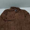Suede Leather Jacket Men – Real Lambskin Suede Casual Leather Jackets For Men - Mens Suede Jacket  L, Brown